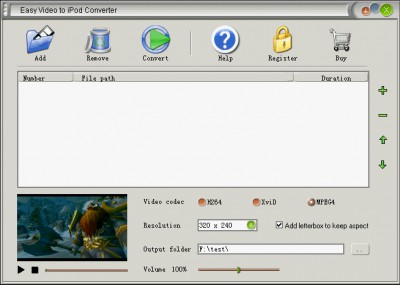Easy Video to iPod Converter 1.1.36 screenshot Easy Video to iPod Converter 1.1.36 screenshot