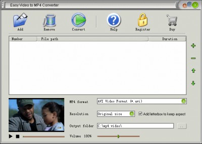 Easy Video to MP4 Converter 1.0.0 screenshot Easy Video to MP4 Converter 1.0.0 screenshot
