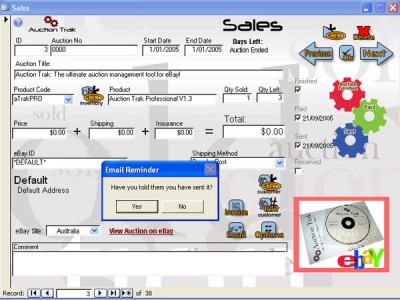 eBay Auction Trak Premium 2.1 screenshot eBay Auction Trak Premium 2.1 screenshot