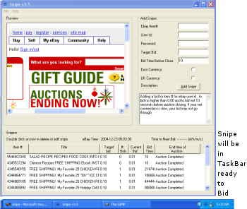 eBay Auto Bidder 3.1 screenshot eBay Auto Bidder 3.1 screenshot
