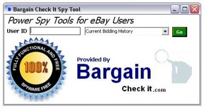 eBay User Spy tool 1.00 screenshot eBay User Spy tool 1.00 screenshot