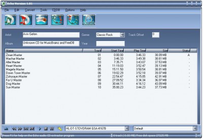Echo Audio Ripper 1.4 screenshot Echo Audio Ripper 1.4 screenshot
