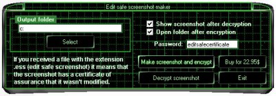 Edit Safe Screenshot Maker 1.0 screenshot