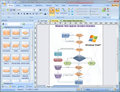 EDraw Flowchart Software 1.6.3 screenshot