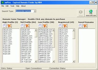 eePire - Expired Domain Finder 1.0 screenshot eePire - Expired Domain Finder 1.0 screenshot