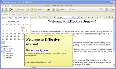 Effective-Journal 1.0 screenshot Effective-Journal 1.0 screenshot