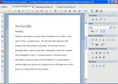 Effective-Word 2.000011 screenshot