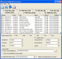 Efficient WMA MP3 Converter 0.99.2 screenshot Efficient WMA MP3 Converter 0.99.2 screenshot