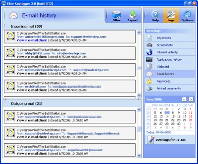 Elite Spy Software 3.0 screenshot Elite Spy Software 3.0 screenshot