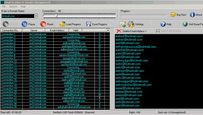 Email Grabber & Sender 1.0 screenshot Email Grabber & Sender 1.0 screenshot