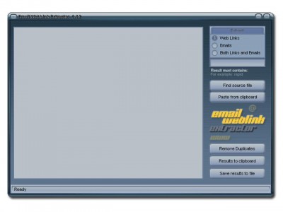 Email WebLink Extractor 1.4.2 screenshot Email WebLink Extractor 1.4.2 screenshot