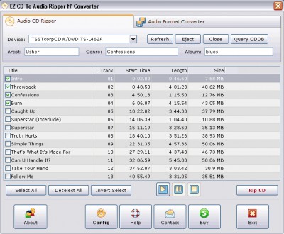 eMatrixSoft Free CD Ripper 2007 3.1 screenshot eMatrixSoft Free CD Ripper 2007 3.1 screenshot