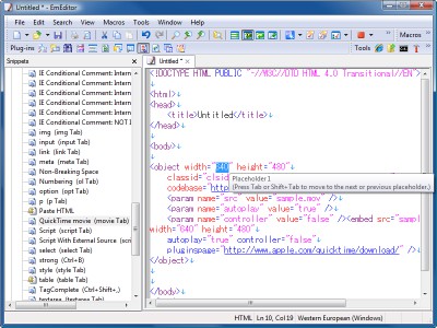 EmEditor Text Editor Professional 7.02 screenshot EmEditor Text Editor Professional 7.02 screenshot