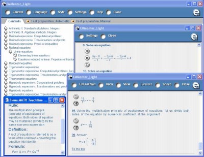 EMMentor Algebra short 3.0 screenshot EMMentor Algebra short 3.0 screenshot