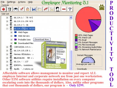 Employee Monitoring 3.1 screenshot Employee Monitoring 3.1 screenshot