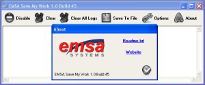 Emsa Save My Work 1.0.46 screenshot Emsa Save My Work 1.0.46 screenshot