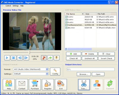 EMX Movie Converter 2006 2.2 screenshot EMX Movie Converter 2006 2.2 screenshot