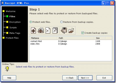 Encrypt HTML Pro 3.0 screenshot