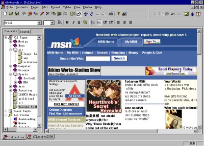 eNotebook 3.1 screenshot