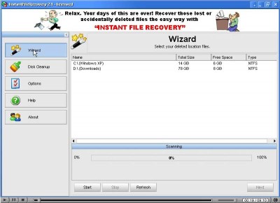 ERASED FILE UNDELETE 2007.01090 screenshot