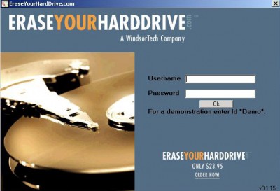 Eraseyourharddrive 1.0 screenshot Eraseyourharddrive 1.0 screenshot