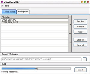 eSan Photo2PDF 1.0 screenshot eSan Photo2PDF 1.0 screenshot