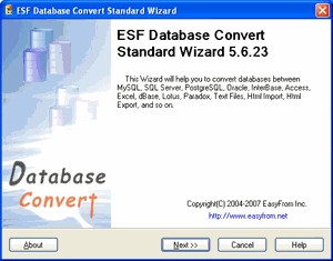 ESF Database Convert 5.6.29 screenshot ESF Database Convert 5.6.29 screenshot