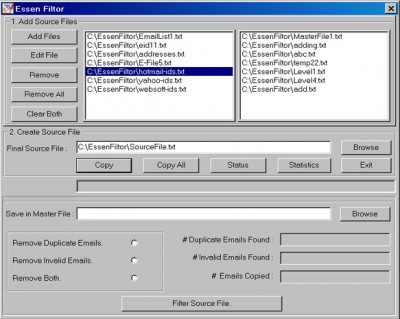 Essen Filtor 2.1 screenshot