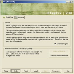 ETagFix 1.00 screenshot ETagFix 1.00 screenshot