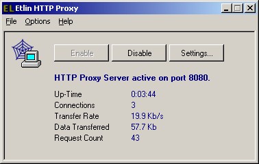 Etlin HTTP Proxy 1.0.0 screenshot Etlin HTTP Proxy 1.0.0 screenshot