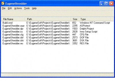 EugeneShredder 1.20 screenshot