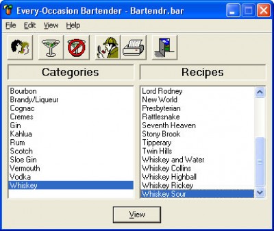 Every-Occasion Bartender 1.02 screenshot Every-Occasion Bartender 1.02 screenshot