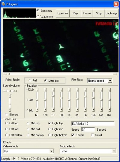 EWMedia play ActiveX 1.5 screenshot EWMedia play ActiveX 1.5 screenshot