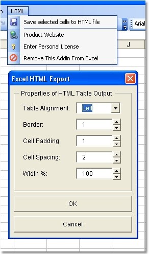 Excel HTML Save & Export Software 1.1 screenshot Excel HTML Save & Export Software 1.1 screenshot