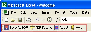 Excel to PDF Converter 3.0 screenshot