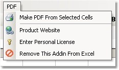 Excel to PDF Export & Convert Software 1.1 screenshot Excel to PDF Export & Convert Software 1.1 screenshot