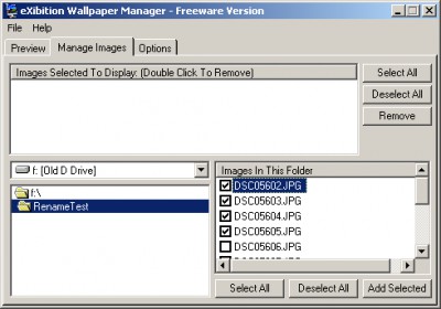 eXibition Wallpaper Manager 1.0.0 screenshot