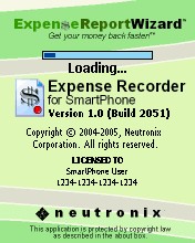 Expense Recorder for SmartPhone 1.2 screenshot