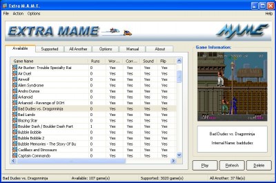 Extra MAME 3.7 screenshot Extra MAME 3.7 screenshot