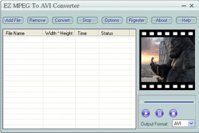 EZ MPEG To AVI Converter 3.70.07 screenshot