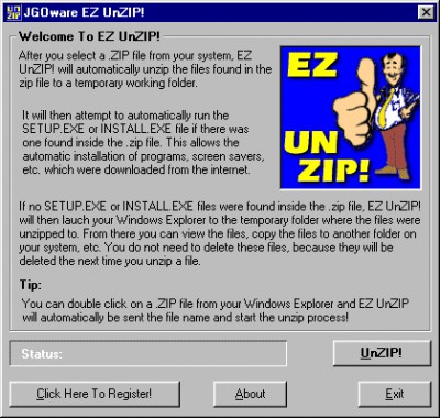 EZ UnZIP! 2.0.2 screenshot EZ UnZIP! 2.0.2 screenshot