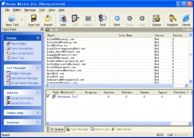 Ezine Mailer Pro 5.00 screenshot Ezine Mailer Pro 5.00 screenshot