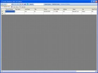 Family Database 2007 1.0.0.0 screenshot Family Database 2007 1.0.0.0 screenshot
