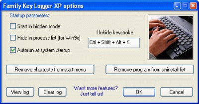 Family Keylogger 4.12 screenshot