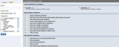 FAQ Script 3.0 screenshot