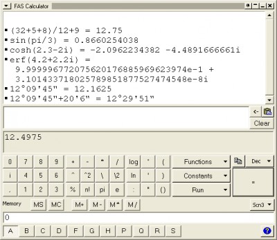 FAS Calculator 1.1.0 screenshot FAS Calculator 1.1.0 screenshot