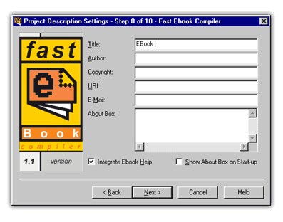 Fast EBook Compiler 1.3 screenshot