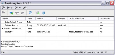 FastProxySwitch 3.5.2 screenshot