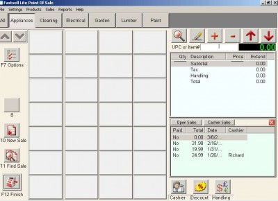 Fastsell Lite POS 8.4 screenshot Fastsell Lite POS 8.4 screenshot