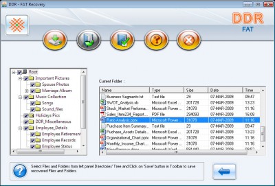 FAT Partition Data Recovery Software 2.0.1.5 screenshot